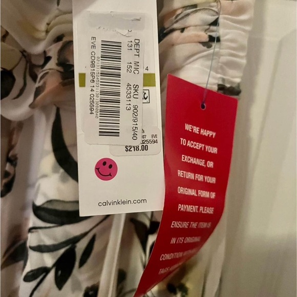 FINAL PRICE - NWT Calvin Klein floral maxi🍦 - Picture 3 of 4